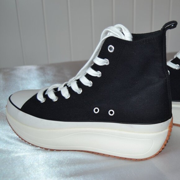 MADDEN GIRL WINNONA WOMENS FABRIC HIGH TOP FASHION SNEAKERS- NEW w/o Box - Picture 7 of 12